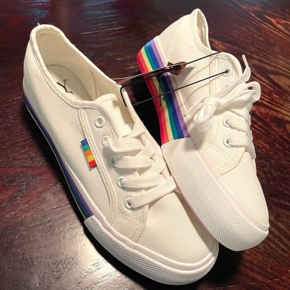 New York & Company Shoes - Rainbow Sneakers New York & Co Size 9